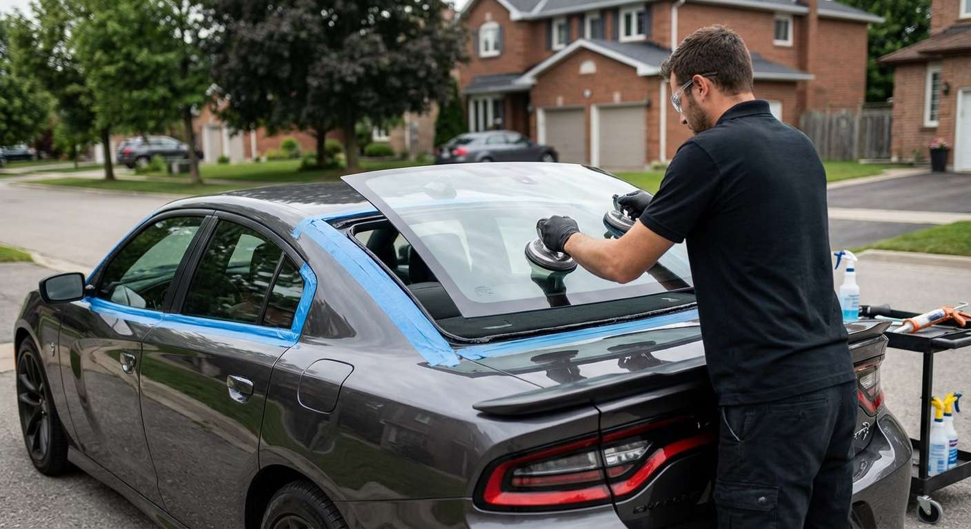 Back Glass Replacement for Dodge Charger 2011-2023 by Alexwindshield