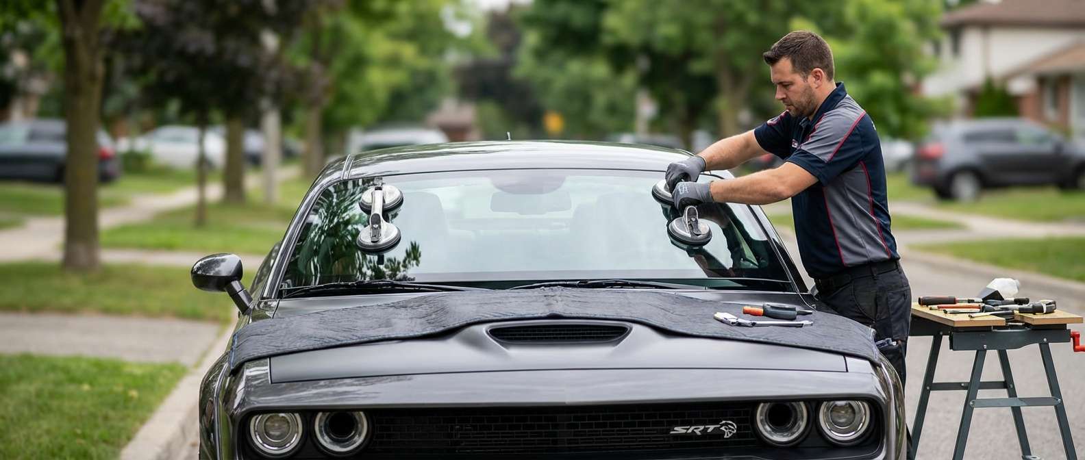 Windshield Replacement for Dodge Challenger 2008-2023 by Alexwindshield
