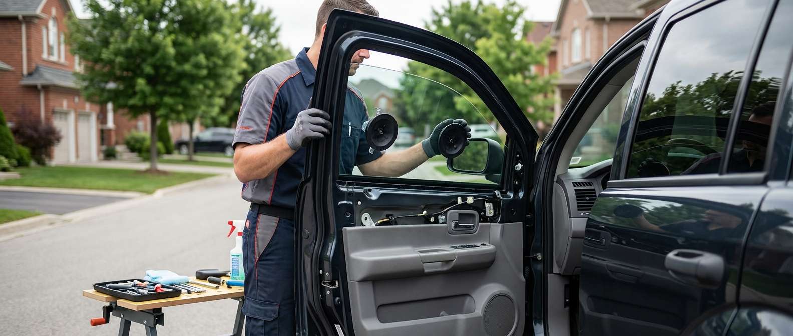 Door Glass Replacement for Dodge Durango 2004-2009 by Alexwindshield