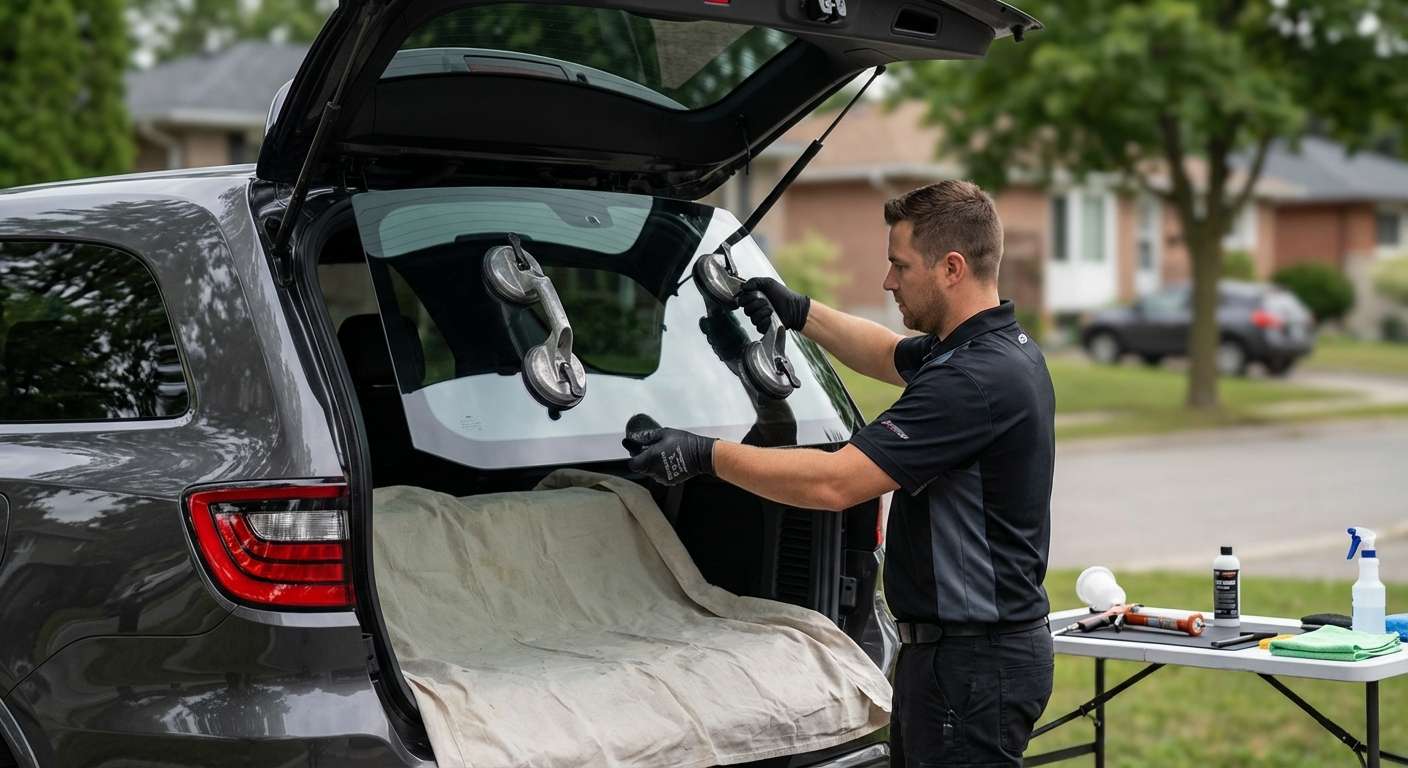 Back Glass Replacement for Dodge Durango 2025-2027 by Alexwindshield