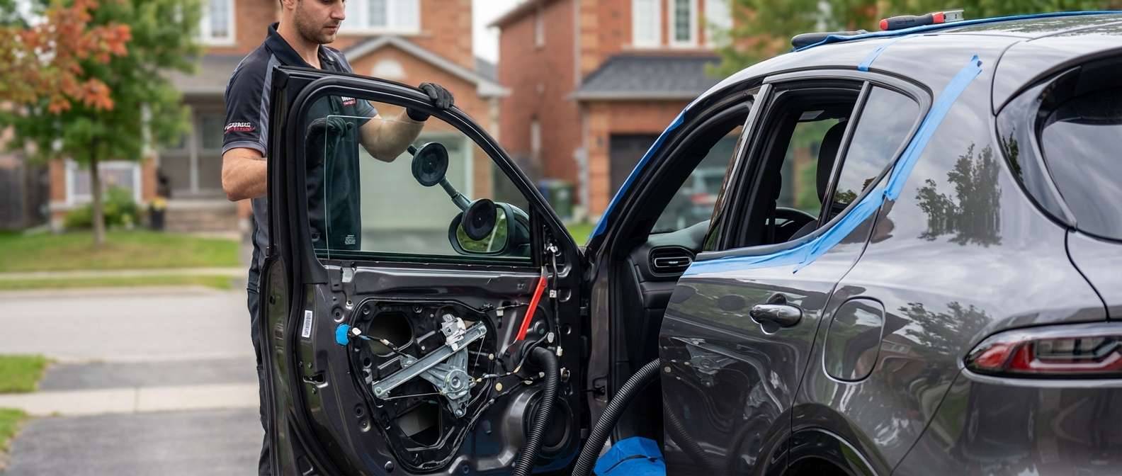 Door Glass Replacement for Dodge Hornet 2023-2027 by Alexwindshield
