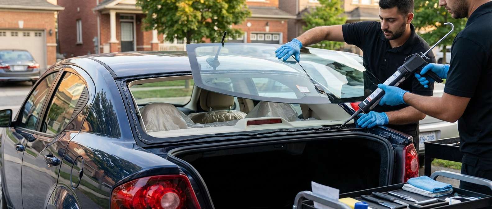 Back Glass Replacement for Dodge Avenger 2008-2014 by Alexwindshield
