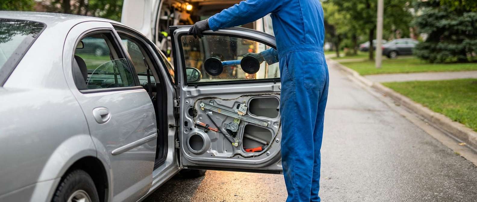 Door Glass Replacement for Dodge Stratus 2001-2006 by Alexwindshield