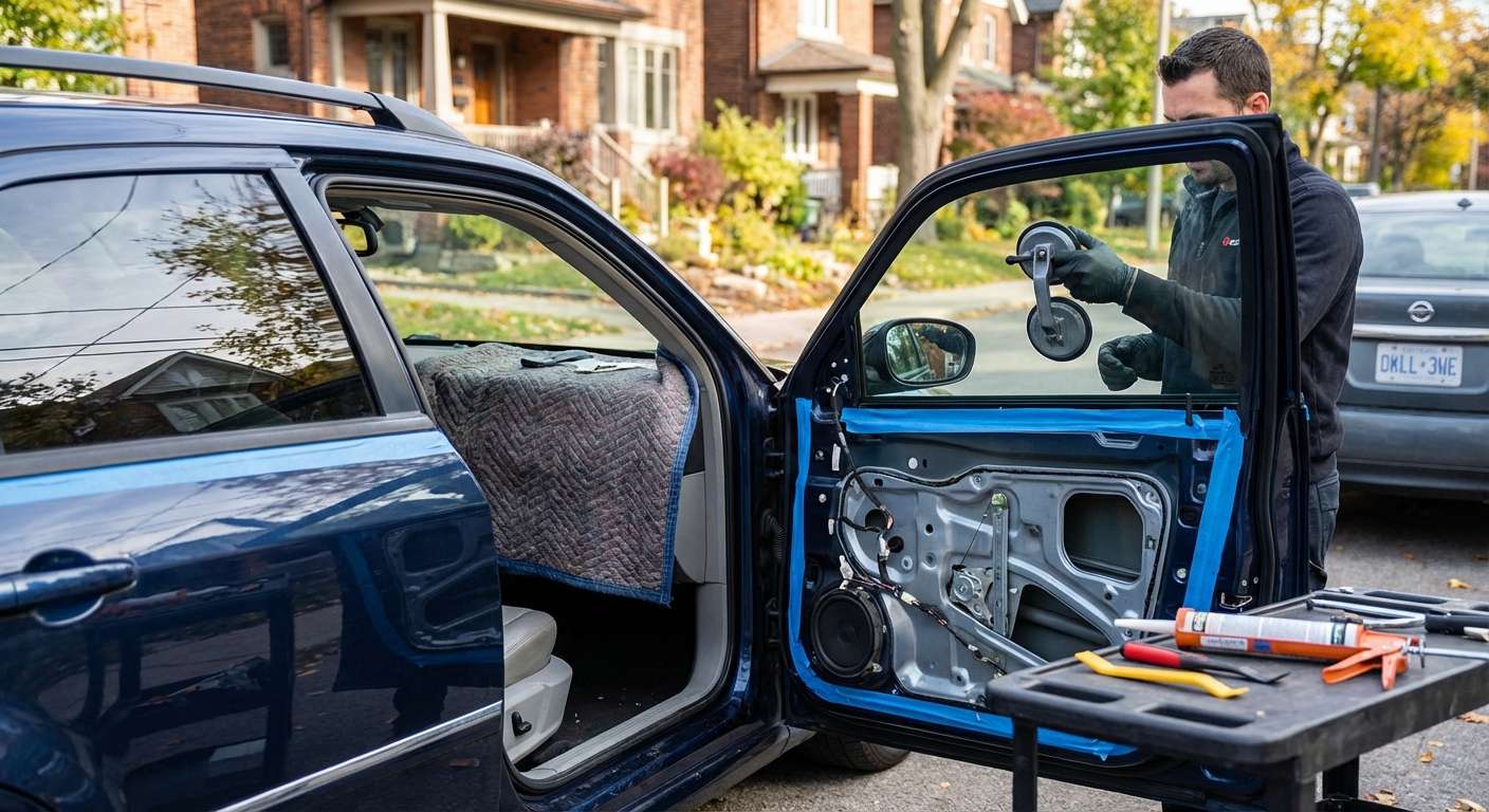 Door Glass Replacement for Dodge Magnum 2005-2008 by Alexwindshield