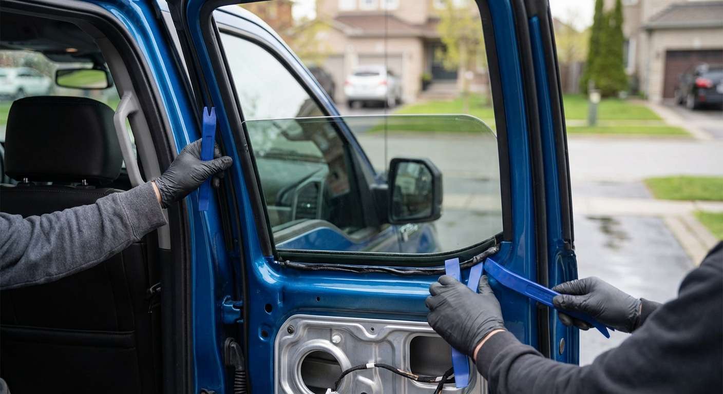 Vent Glass Replacement for Ford F-150 2015-2020 (Aluminum) by Alexwindshield