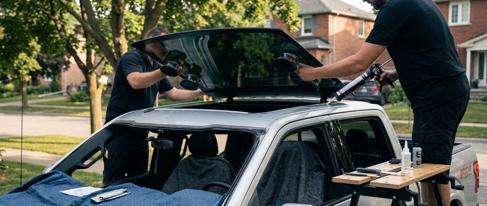 Sunroof Replacement for Ford F-150 2015-2020 (Aluminum) by Alexwindshield