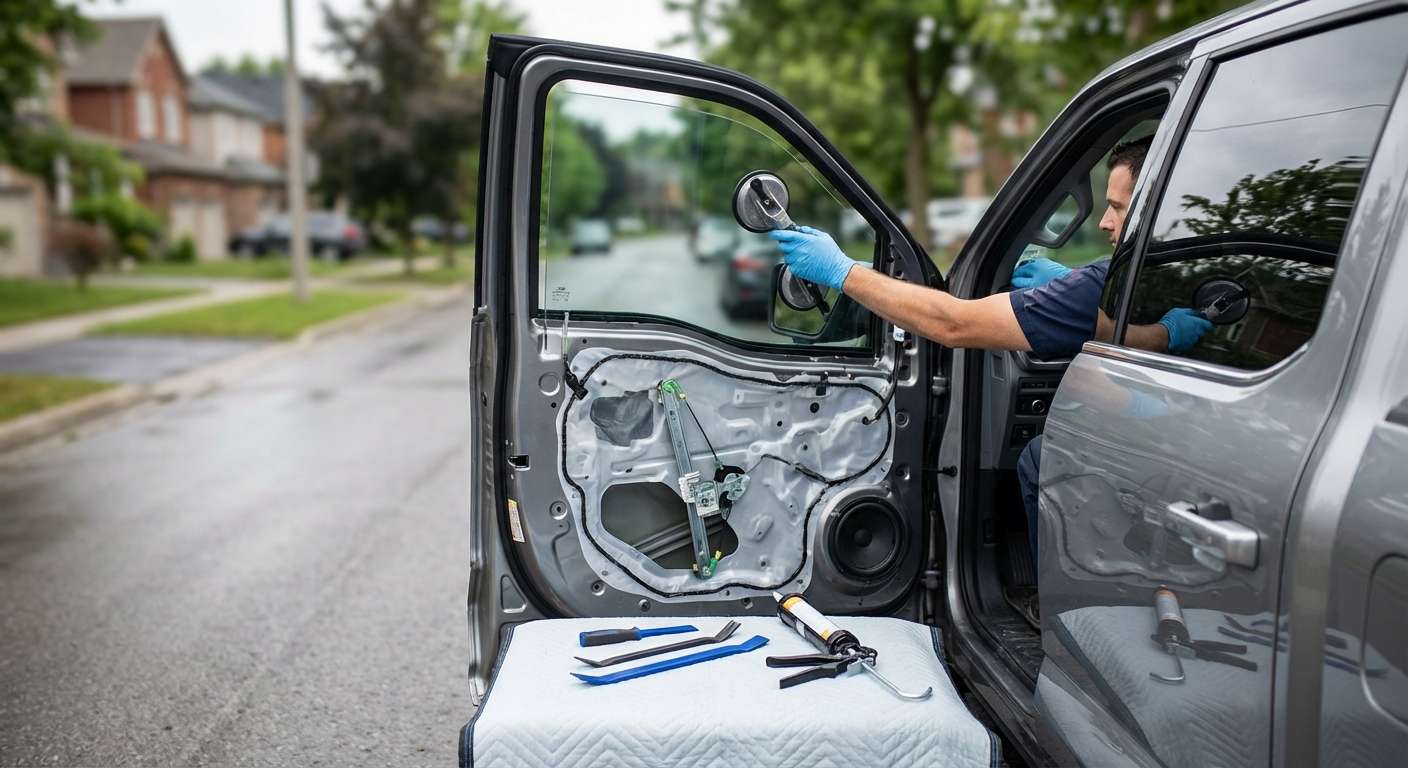Door Glass Replacement for Ford F-150 2021-2027 by Alexwindshield