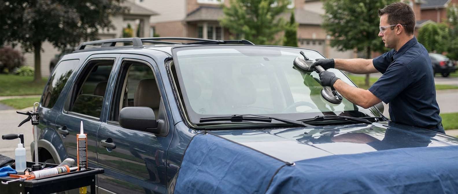 Windshield Replacement for Ford Escape 2008-2012 by Alexwindshield