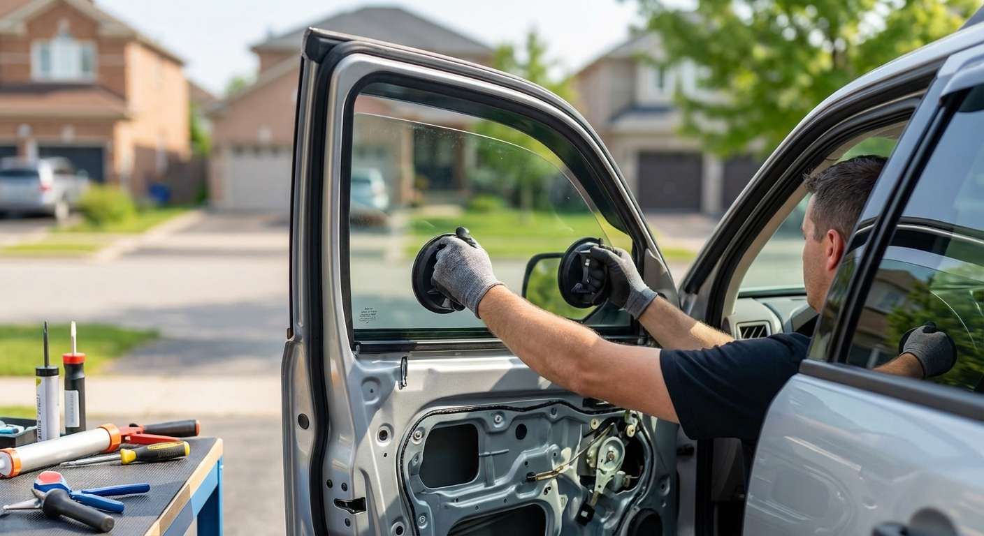 Door Glass Replacement for Ford Escape 2008-2012 by Alexwindshield