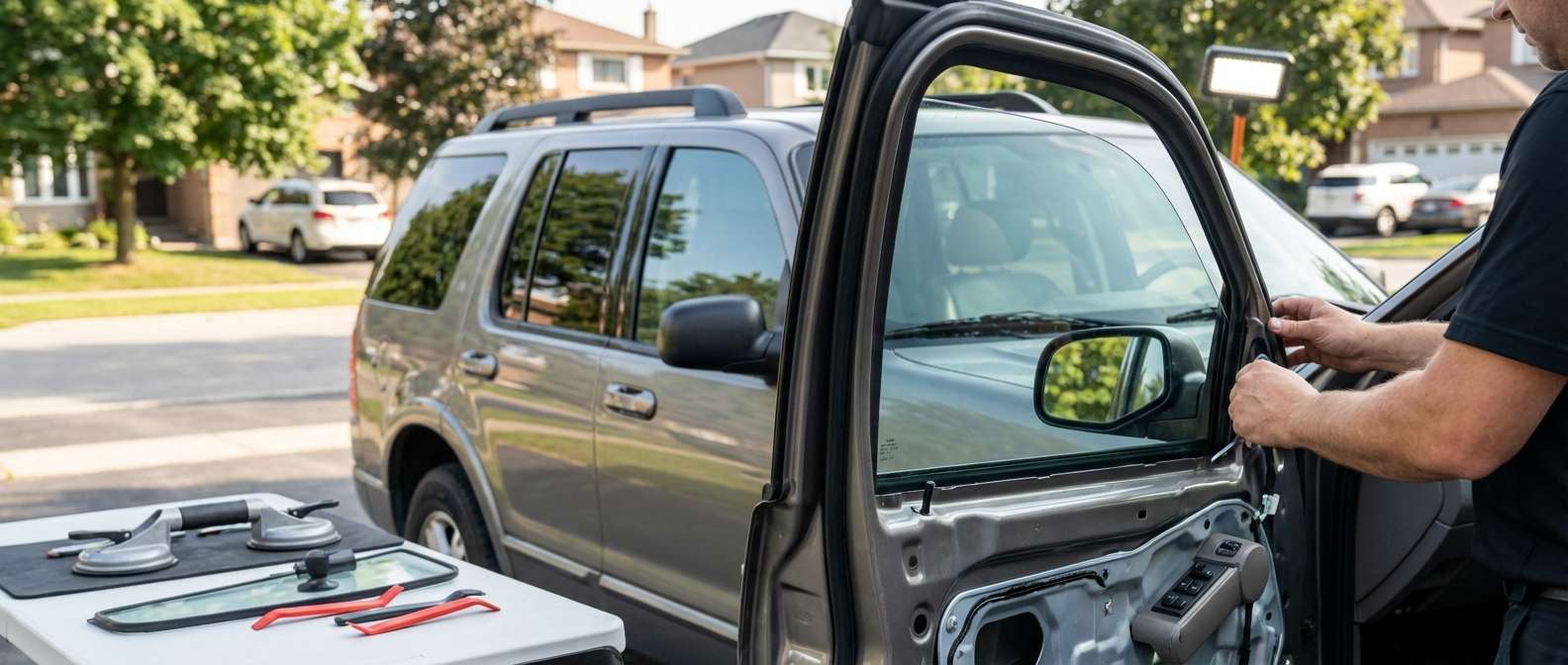 Door Glass Replacement for Ford Explorer 2002-2005 by Alexwindshield