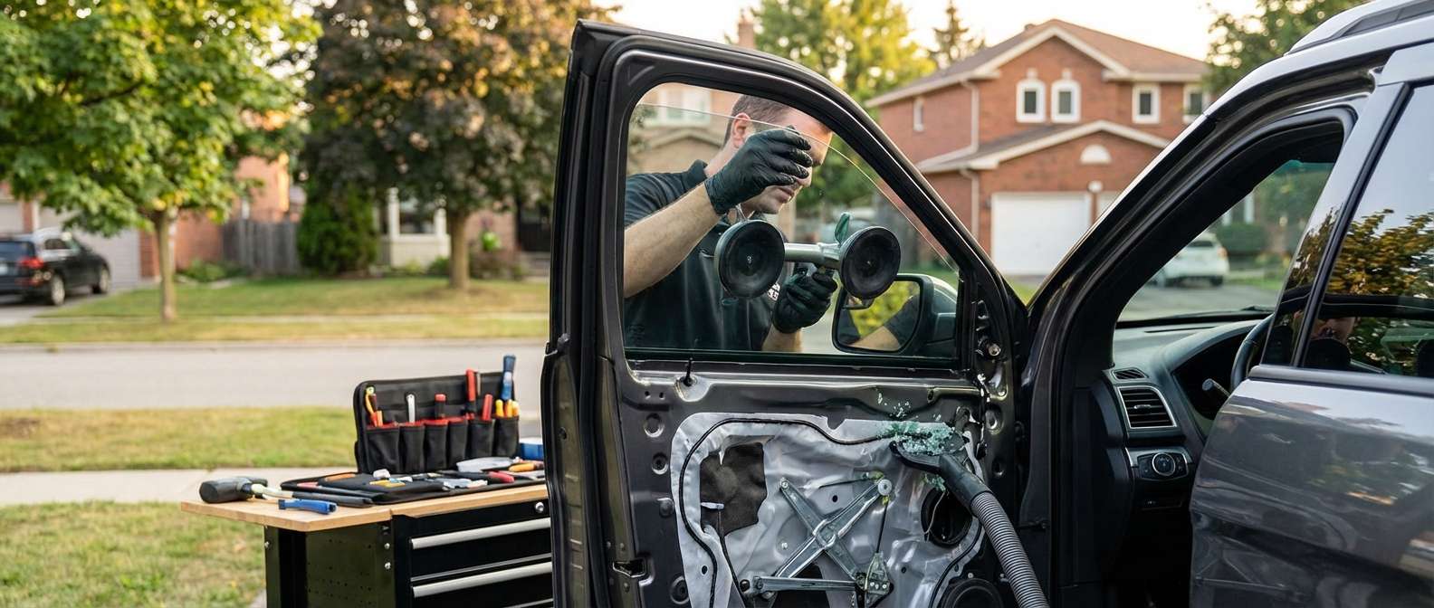 Door Glass Replacement for Ford Explorer 2011-2019 by Alexwindshield