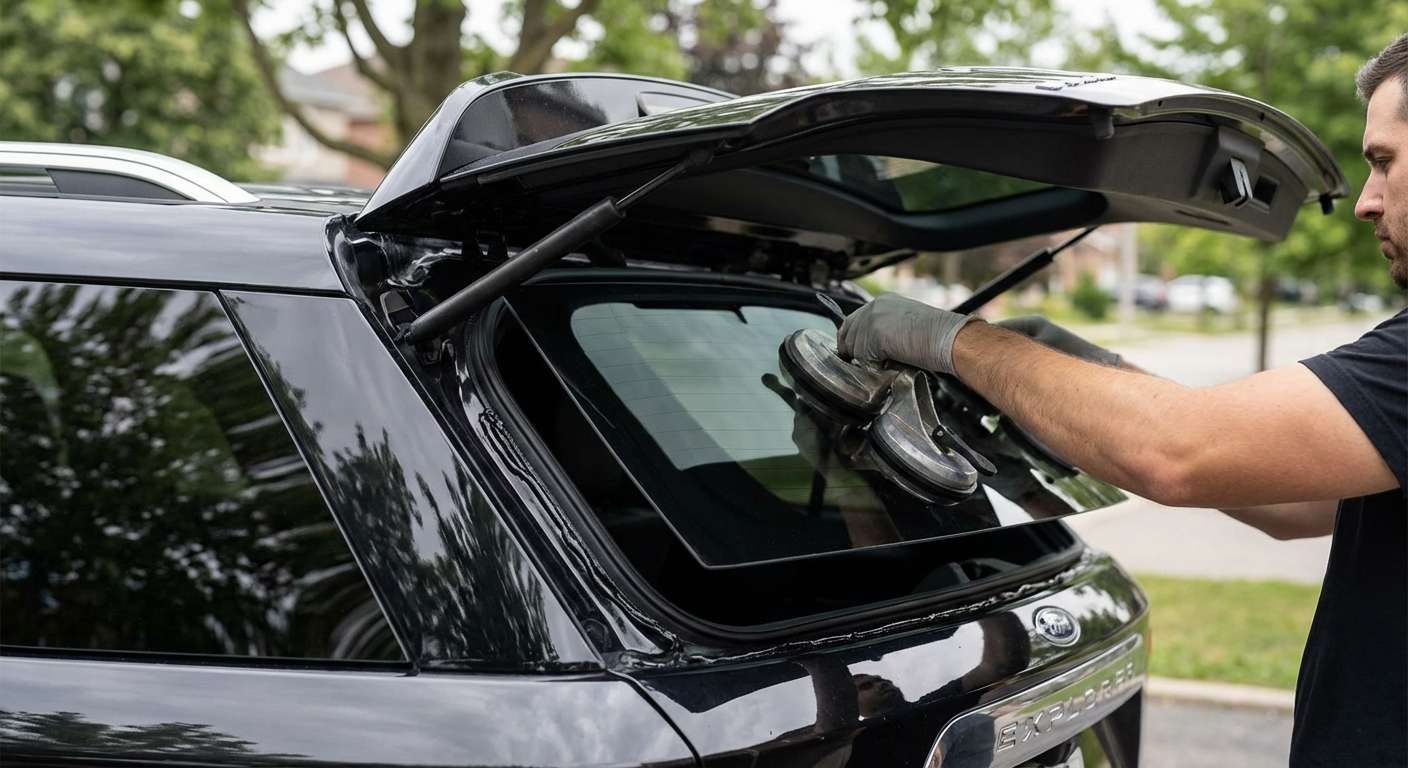 Back Glass Replacement for Ford Explorer 2020-2027 by Alexwindshield
