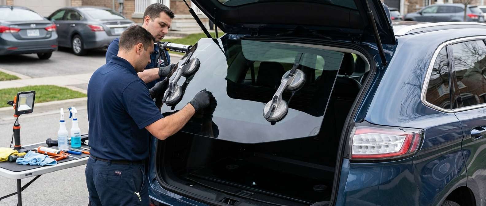 Back Glass Replacement for Ford Edge 2015-2024 by Alexwindshield