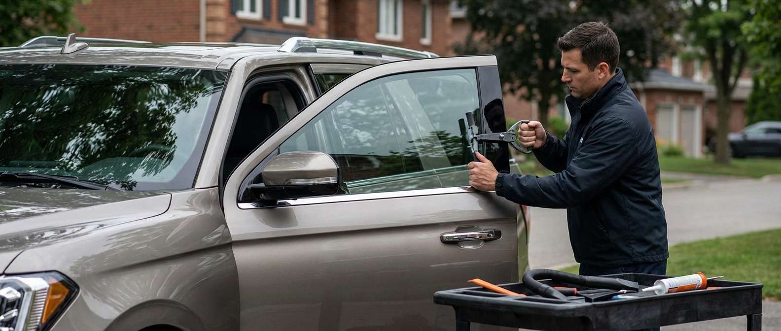 Door Glass Replacement for Ford Expedition 2025-2027 by Alexwindshield
