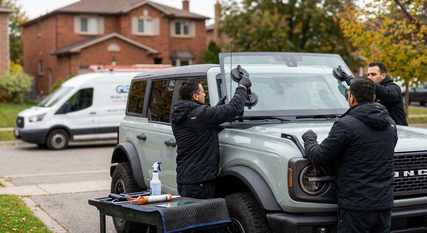 Windshield Replacement for Ford Bronco 2021-2027 by Alexwindshield