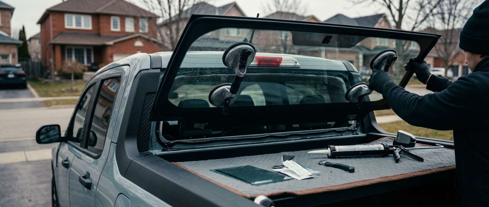 Back Glass Replacement for Ford Maverick 2022-2027 by Alexwindshield