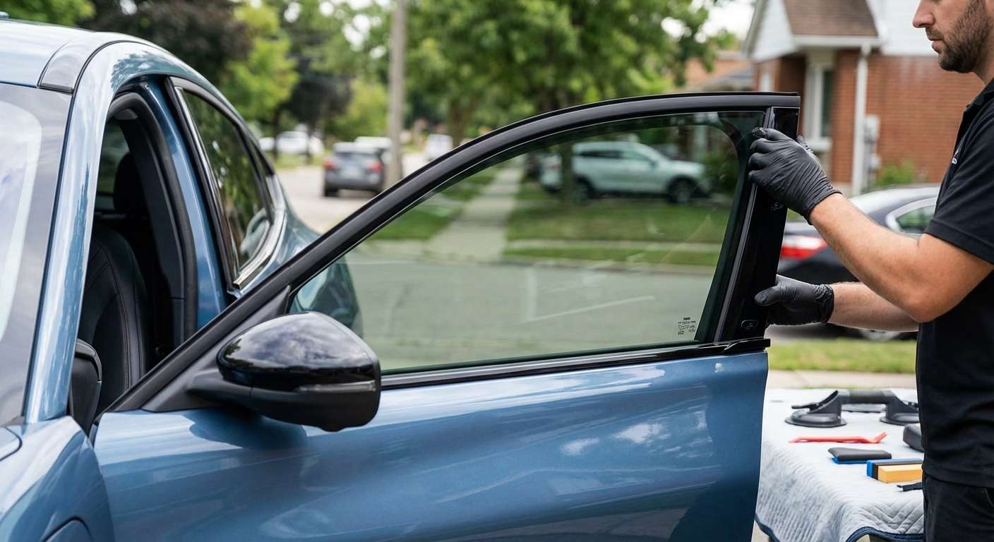 Door Glass Replacement for Ford Mustang Mach-E 2021-2027 by Alexwindshield